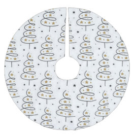 Weihnachten "Twirly Tree" Polyester Weihnachtsbaumdecke