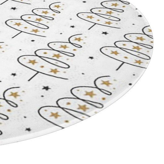 Weihnachten "Twirly Tree" Schneidebrett (Ecke)