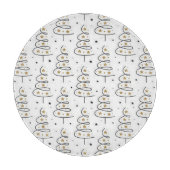 Weihnachten "Twirly Tree" Schneidebrett (Vorderseite)