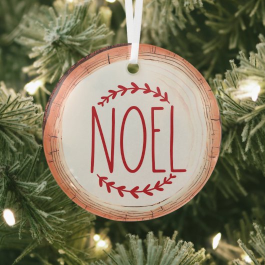 Weihnachten Typografie Keepake Tree Ornament Aus Glas (InSitu)