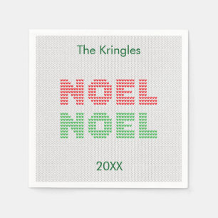 Weihnachten Typografie Weihnachtssüßer Serviette