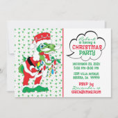 Weihnachten TySantaSaurus Einladung (Vorderseite)