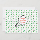 Weihnachten TySantaSaurus Einladung (Rückseite)