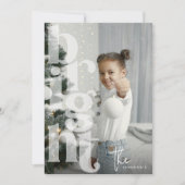 Weihnachten über das Foto der BRIGHT Overlay Typog (Vorderseite)