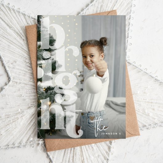Weihnachten über das Foto der BRIGHT Overlay Typog