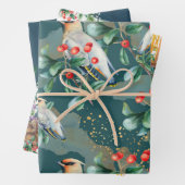 Weihnachten über den Bird and Lantern Geschenkpapier Set (Beispiel)