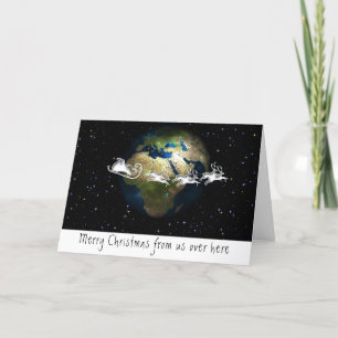 Weihnachten über die Meilen Karte