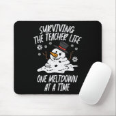 Weihnachten Überleben Lehrer Leben Meltdown Xmas W Mousepad (Mit Mouse)
