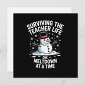 Weihnachten Überleben Lehrer Leben Melzension Weih (Vorne/Hinten)