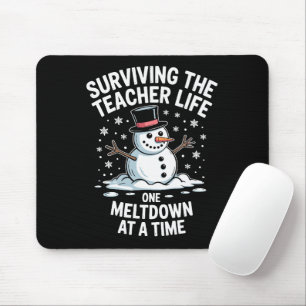 Weihnachten überlebt Lehrer Leben Zusammenbruch Xm Mousepad