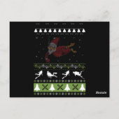 Weihnachten Ugale Scuba Diver Xmas Pj Pajama Postkarte (Rückseite)