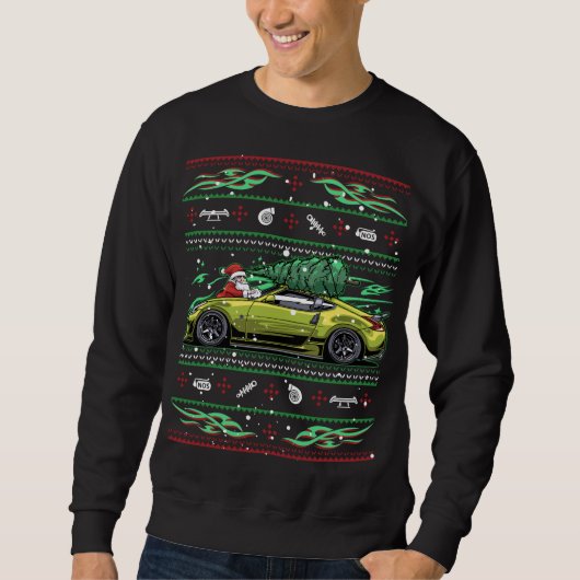 Weihnachten Ugly Nissan 370z z34! Great Car Typ Gi Sweatshirt (Vorderseite)