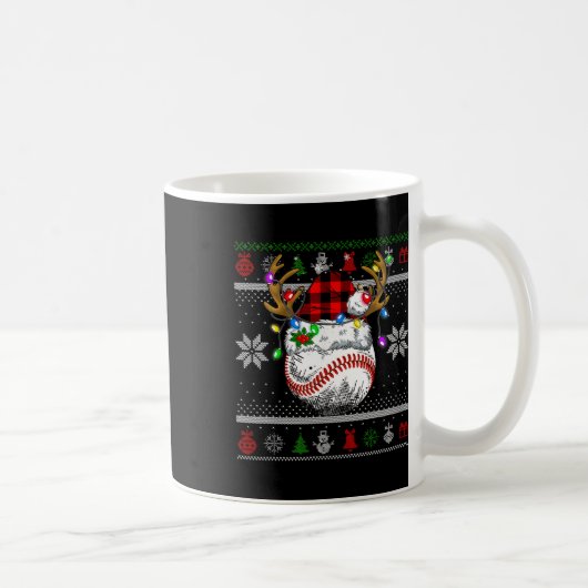 Weihnachten Ugly Sater Weihnachtsmannmütze Männer Kaffeetasse (Rechts)