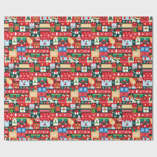 Weihnachten Ugly Sweater 1 Geschenkpapier (Flach)