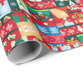 Weihnachten Ugly Sweater 1 Geschenkpapier (Rolleneckpunkt)