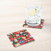 Weihnachten Ugly Sweater 1 Rechteckiger Pappuntersetzer (Vor Ort)