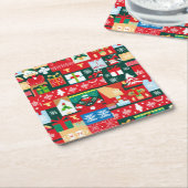 Weihnachten Ugly Sweater 1 Rechteckiger Pappuntersetzer (angewinkelt)