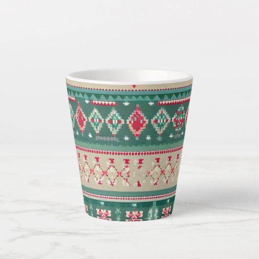 Weihnachten Ugly Sweater 2 Milchtasse (Vorderseite)
