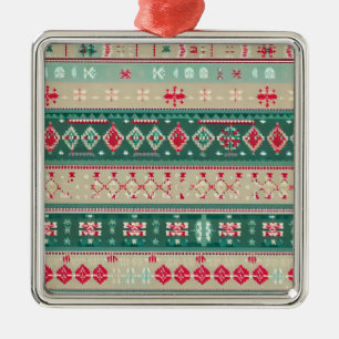 Weihnachten Ugly Sweater 2 Ornament Aus Metall