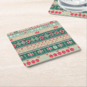 Weihnachten Ugly Sweater 2 Rechteckiger Pappuntersetzer (angewinkelt)