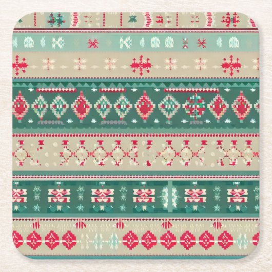 Weihnachten Ugly Sweater 2 Rechteckiger Pappuntersetzer (Vorderseite)