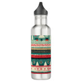 Weihnachten Ugly Sweater 3 Edelstahlflasche (Links)