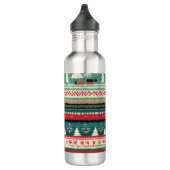 Weihnachten Ugly Sweater 3 Edelstahlflasche (Rechts)