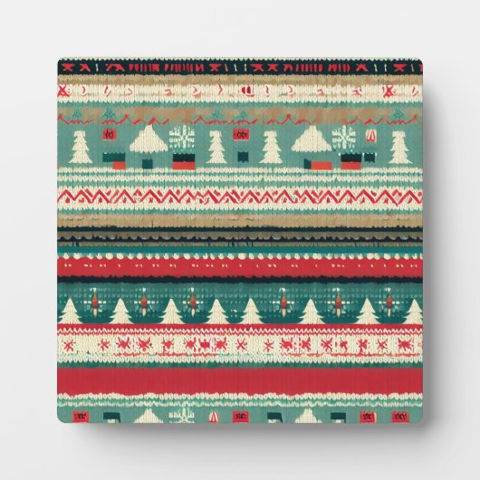 Weihnachten Ugly Sweater 3 Fotoplatte (Vorderseite)