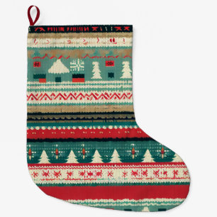 Weihnachten Ugly Sweater 3 Großer Weihnachtsstrumpf