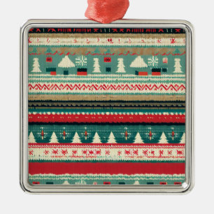 Weihnachten Ugly Sweater 3 Ornament Aus Metall