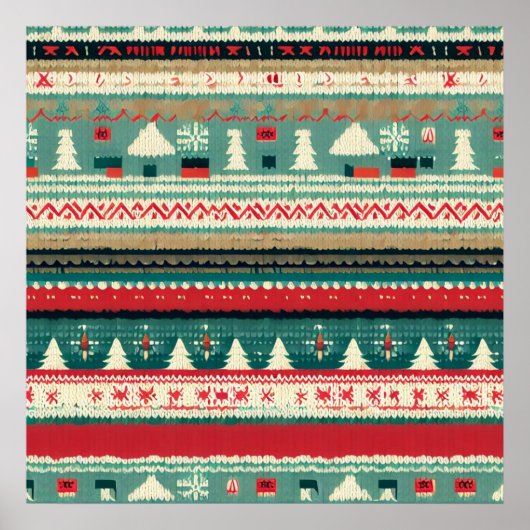 Weihnachten Ugly Sweater 3 Poster (Vorne)