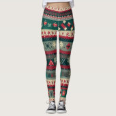 Weihnachten - Ugly Sweater 4 Leggings (Vorderseite)