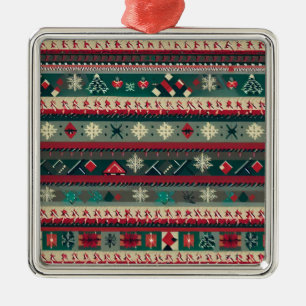 Weihnachten - Ugly Sweater 4 Ornament Aus Metall