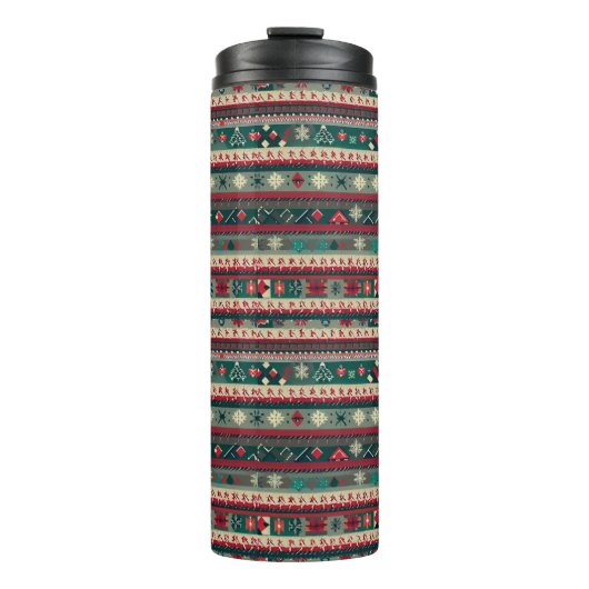 Weihnachten - Ugly Sweater 4 Thermosbecher (Vorderseite)