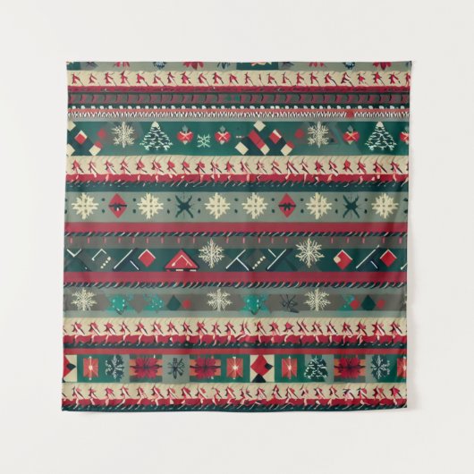 Weihnachten - Ugly Sweater 4 Wandteppich (Vorderseite)