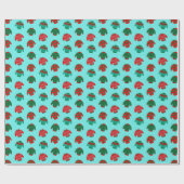 Weihnachten Ugly Sweater Muster Geschenk Geschenkpapier (Flach)