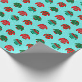 Weihnachten Ugly Sweater Muster Geschenk Geschenkpapier (Ecke)