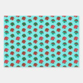 Weihnachten Ugly Sweater Muster Geschenk Geschenkpapier Set (Vorderseite 3)