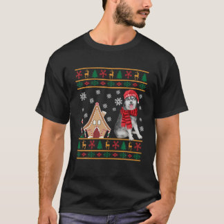 Weihnachten Ugly Sweater Siberian Husky Weihnachts T-Shirt