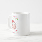 Weihnachten Ugly Sweater Style Baseball Xmas Merry Kaffeetasse (Vorderseite Links)