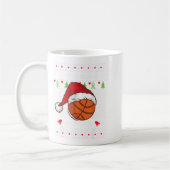 Weihnachten Ugly Sweater Style Basketball Xmas fro Kaffeetasse (Links)