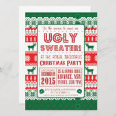 Weihnachten - Ugly Sweater - Tacky - Einladung (Vorne/Hinten)