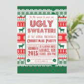 Weihnachten - Ugly Sweater - Tacky - Einladung (Stehend Vorderseite)
