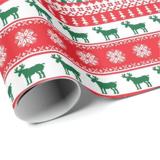 Weihnachten - Ugly Sweater - Tacky - Jumper - Geschenkpapier (Rolleneckpunkt)