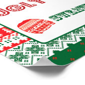 Weihnachten - Ugly Sweater - Tacky - Unterschreibe Poster (Ecke)