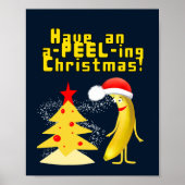 Weihnachten und Banane Poster (Vorne)