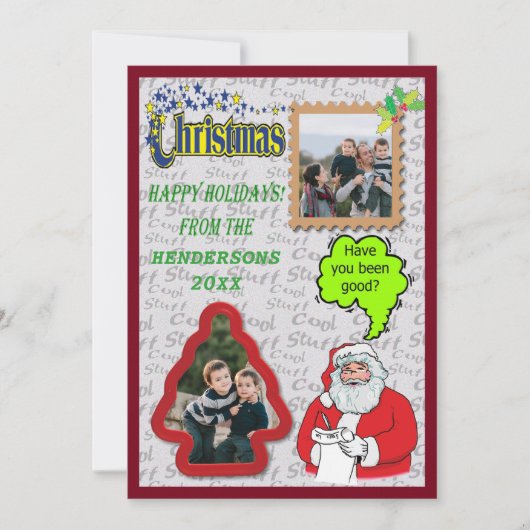 Weihnachten und Bäume Fotos hinzufügen (Vorderseite)