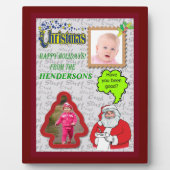 Weihnachten und Bäume Fotos hinzufügen Fotoplatte (Vorderseite)