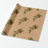 Weihnachten und Berries Geschenkpapier (Ungerollt)