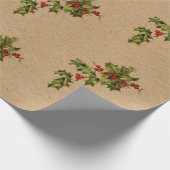 Weihnachten und Berries Geschenkpapier (Ecke)